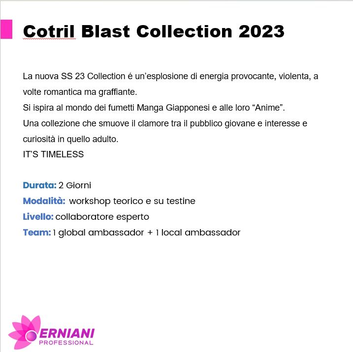 COTRIL CORSO BLAST COLLECTION 2023