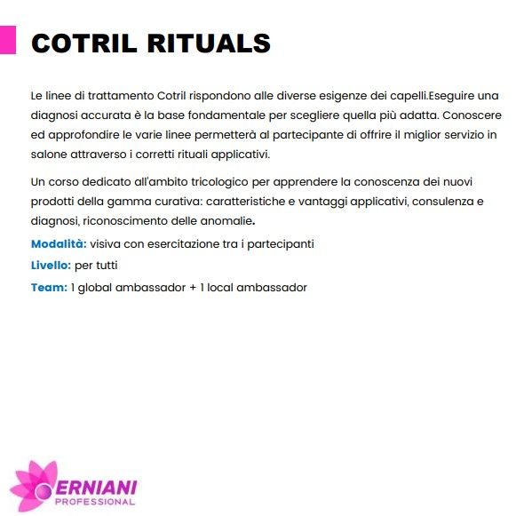 COTRIL CORSO RITUALS